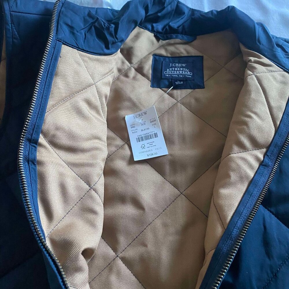 JCrew Factory Men's Vest - Size L, Navy - Picture 4 of 5